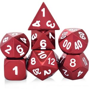 Solid Metal Red Dice