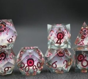 Sharp Edged Liquid Core Blood Eye Dice