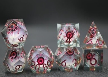 Sharp Edged Liquid Core Blood Eye Dice