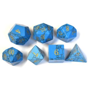 Blue Howlite Dice