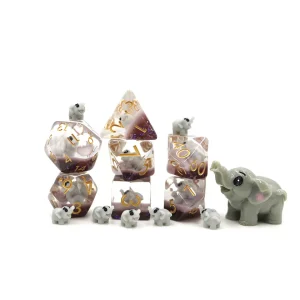 Grey Elephant Novelty Dice Set
