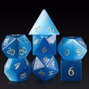 Blue Cats Eye Dice