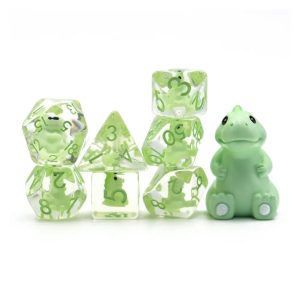Green T-Rex Novelty Dice Set