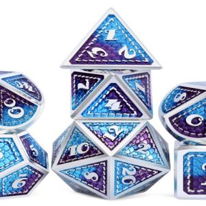 Dragon Scale Silver, Blue and Purple