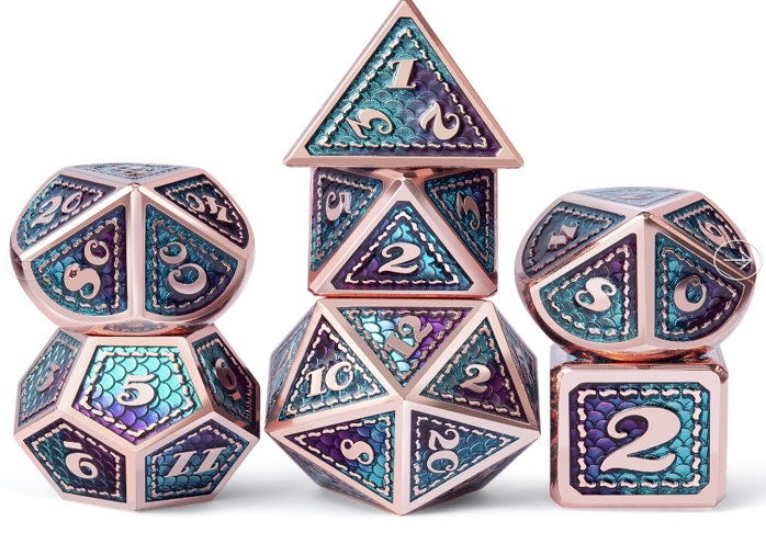 Dragon Scale Copper, Blue and Purple