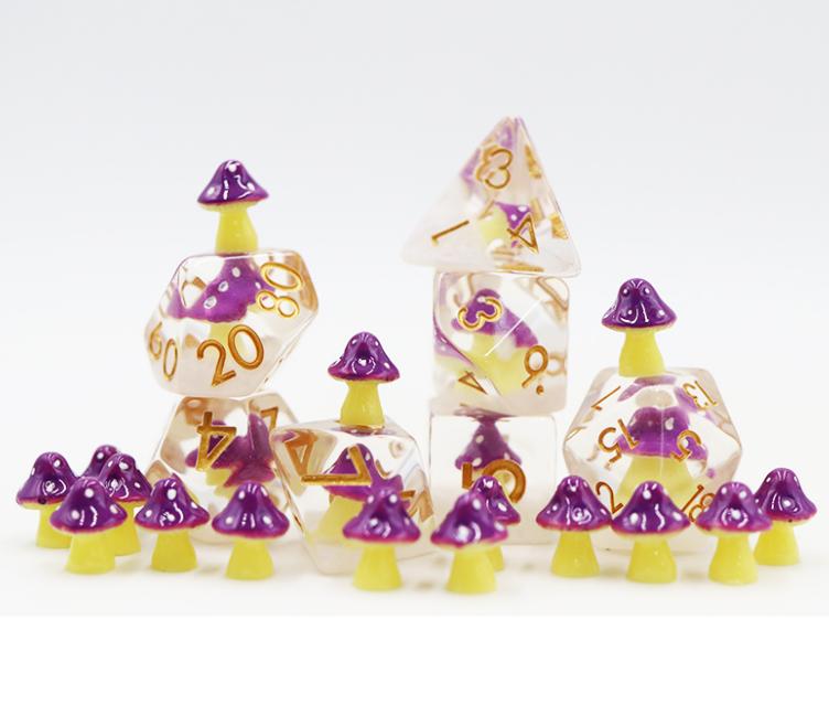 Violet Fungus Novelty Dice Set