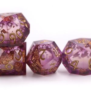 Sharp Edged Liquid Core Purple Copper Foil Dice