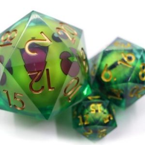 50mm Oversize D20 Chonk Light Up Moving Pikachu Liquid Core Dice