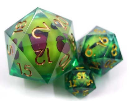 50mm Oversize D20 Chonk Light Up Moving Pikachu Liquid Core Dice