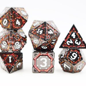 Solid Metal Shiny Black with Orange Gold Mica