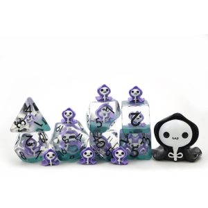 Purple Blood Ghost Novelty Dice Set