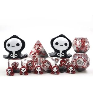 Red Blood Ghost Novelty Dice Set