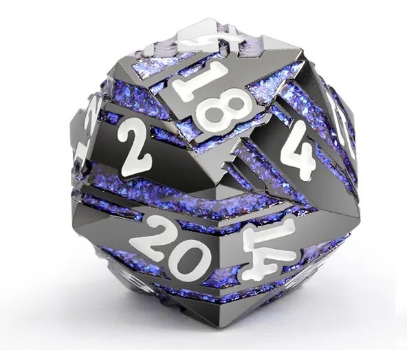 ChonkForge D20: Midnight Azure (33mm)