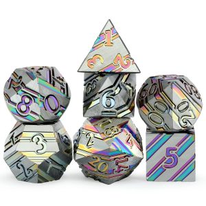 Solid Metal Two Stripe Rainbow