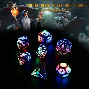 Colourful Nordic LED Light Up Dice