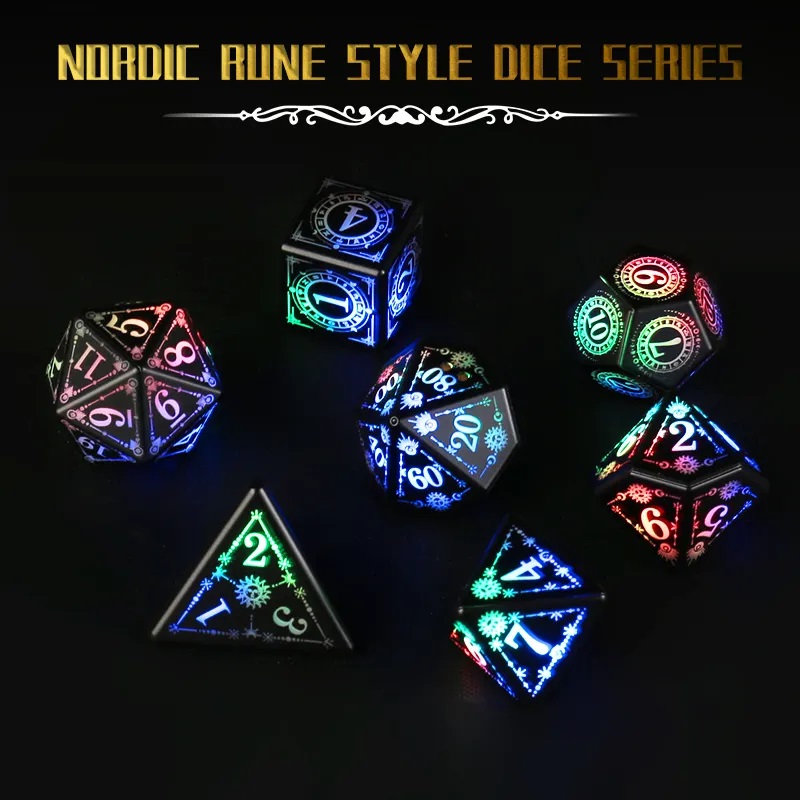 Colourful Nordic LED Light Up Dice - Image 5