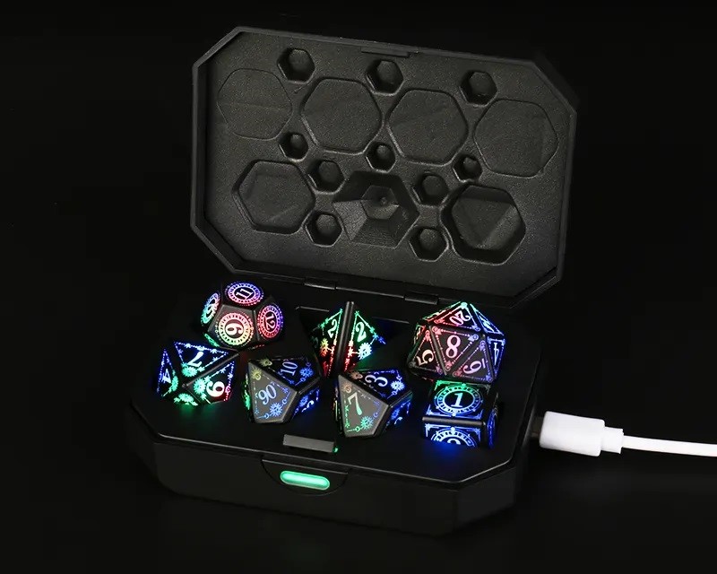 Colourful Nordic LED Light Up Dice - Image 4