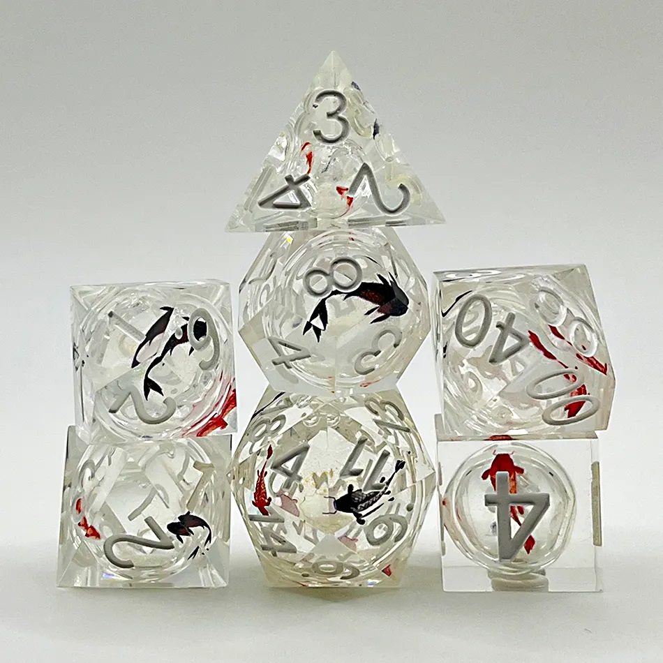 Sharp Edged Liquid Core with Koi Dice
