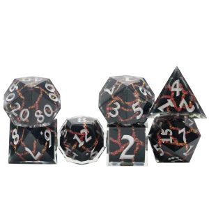 Sharp Edged Red Mica Crack