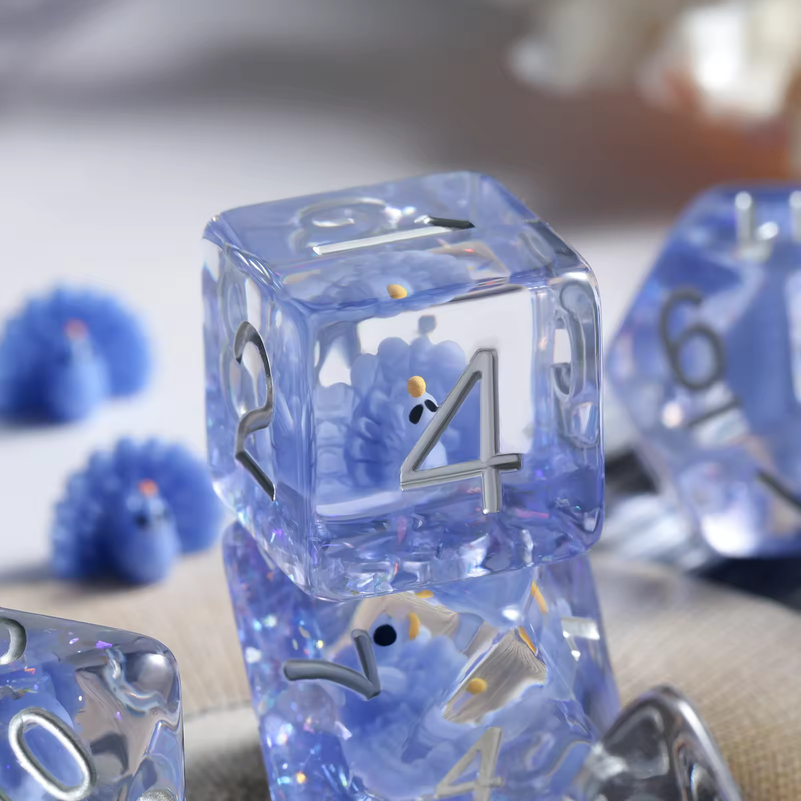 Peacock Novelty Dice Set - Image 2