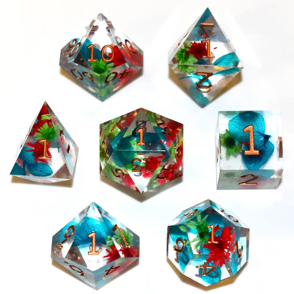 Sharp Edged Celestial Garden Dice