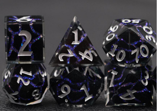 Sharp Edged Blue Mica Crack