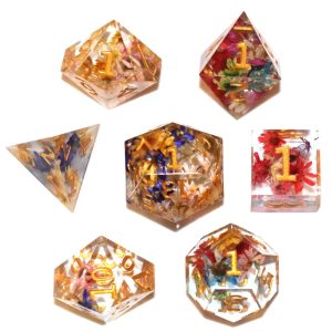 Sharp Edged Enchanted Meadow Dice