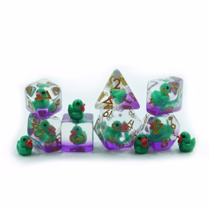 Green Duck Novelty Dice Set