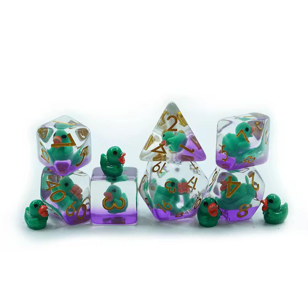Green Duck Novelty Dice Set