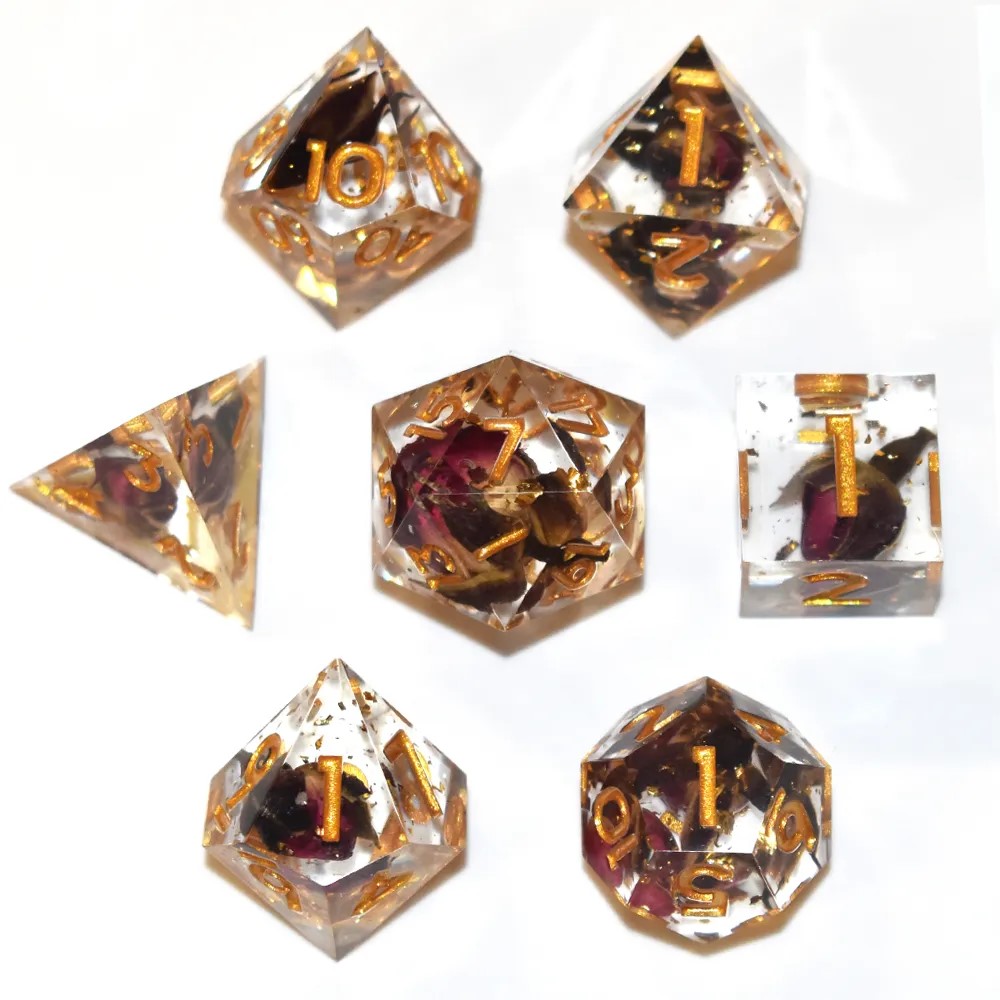 Sharp Edged Mystic Rose Dice