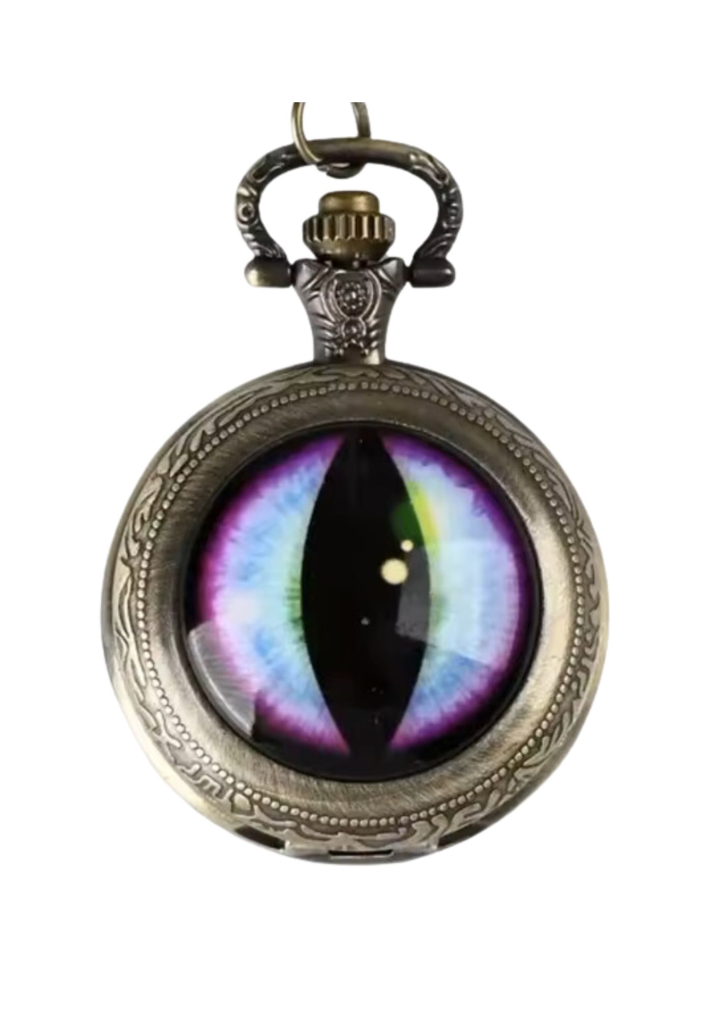 Prismatic Faerie Dragon Eye with Mini Metal Dice (Bronze)