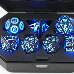 Blue Lightning LED Light Up Dice