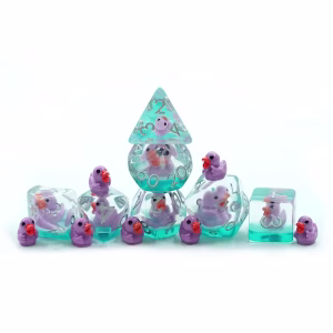Purple Duck Novelty Dice Set