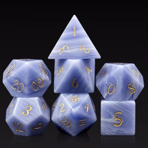 Artificial Purple Agate Dice