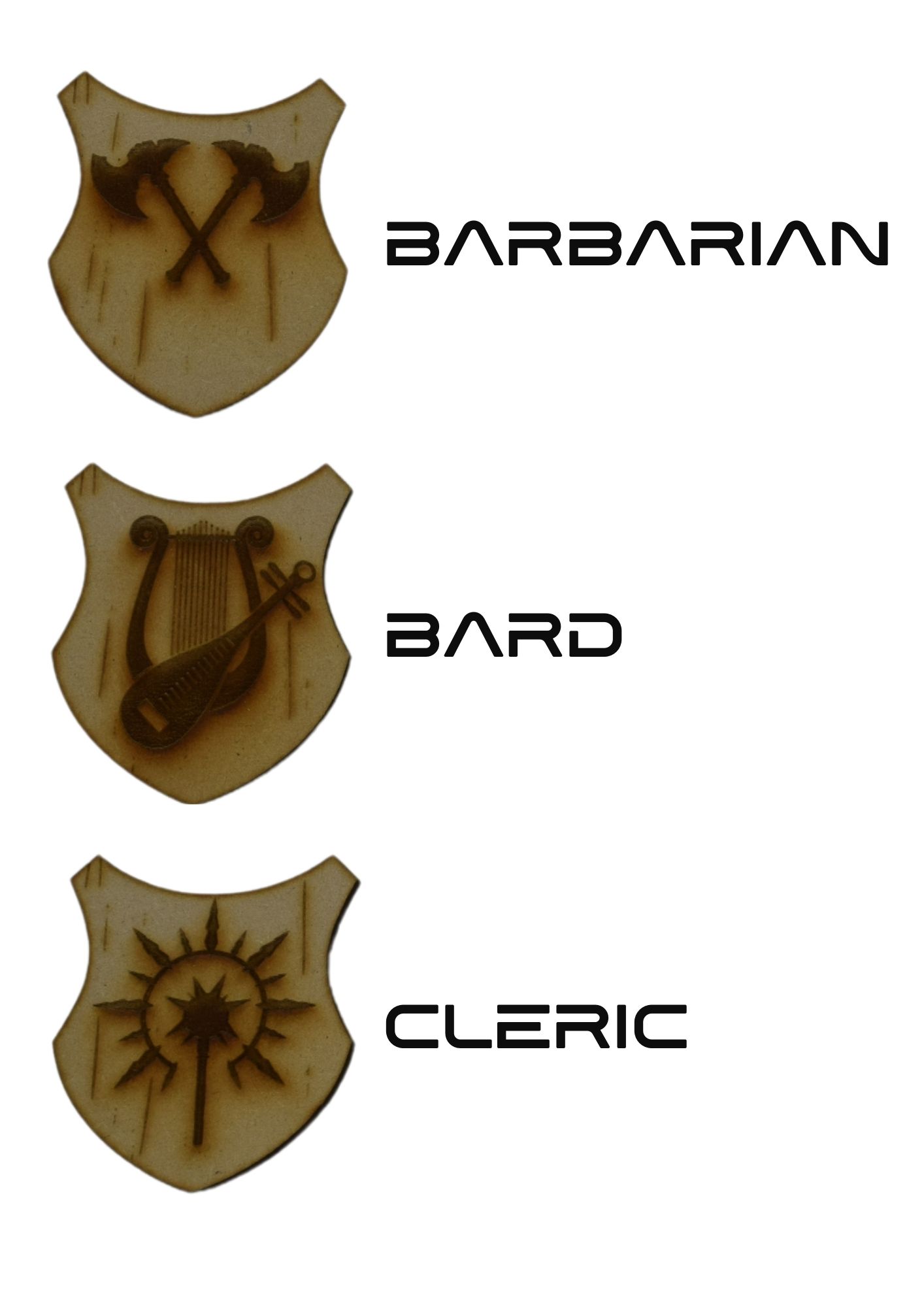 Class Shield Tome: Customisable Wooden Dice Storage Box - Image 3