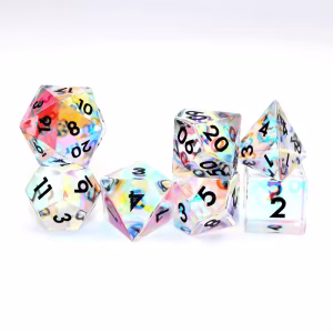 Rainbow Glass Dice