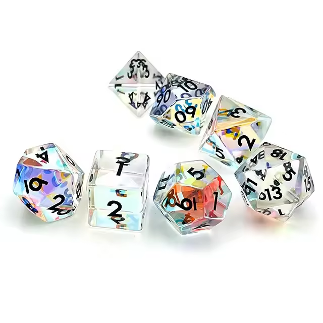 Rainbow Glass Dice - Image 2