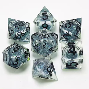 Stardust Sharp Edged Liquid Core Dice