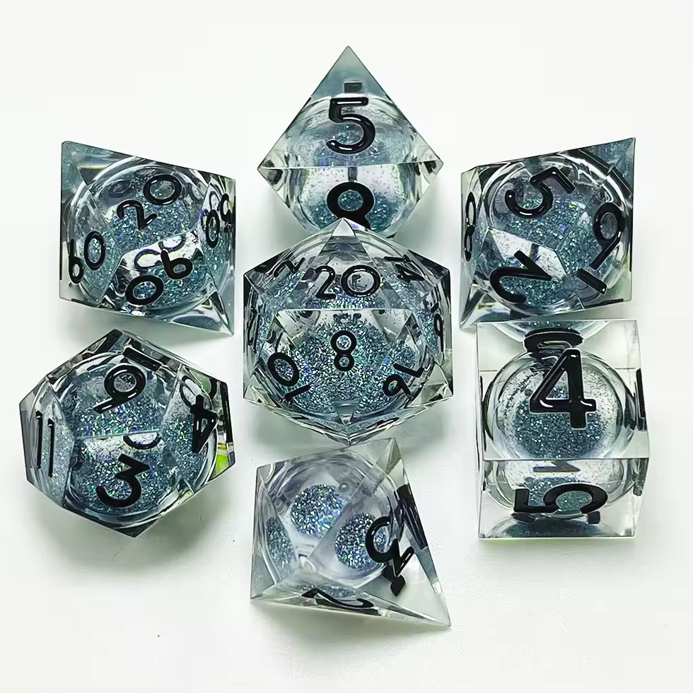 Stardust Sharp Edged Liquid Core Dice