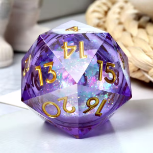 Mystic Nebula Spindown 33mm D20 Chonk