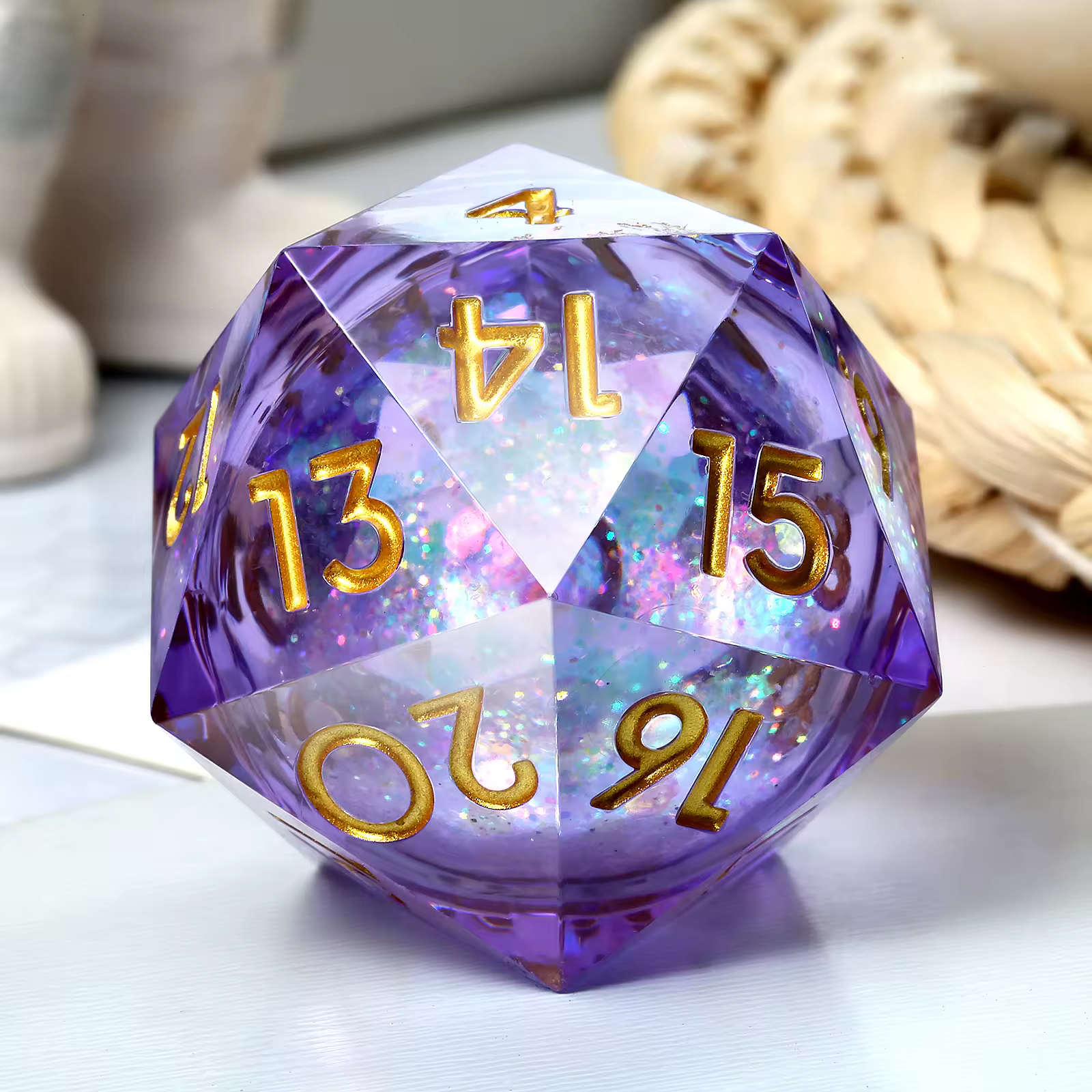Mystic Nebula Spindown 33mm D20 Chonk