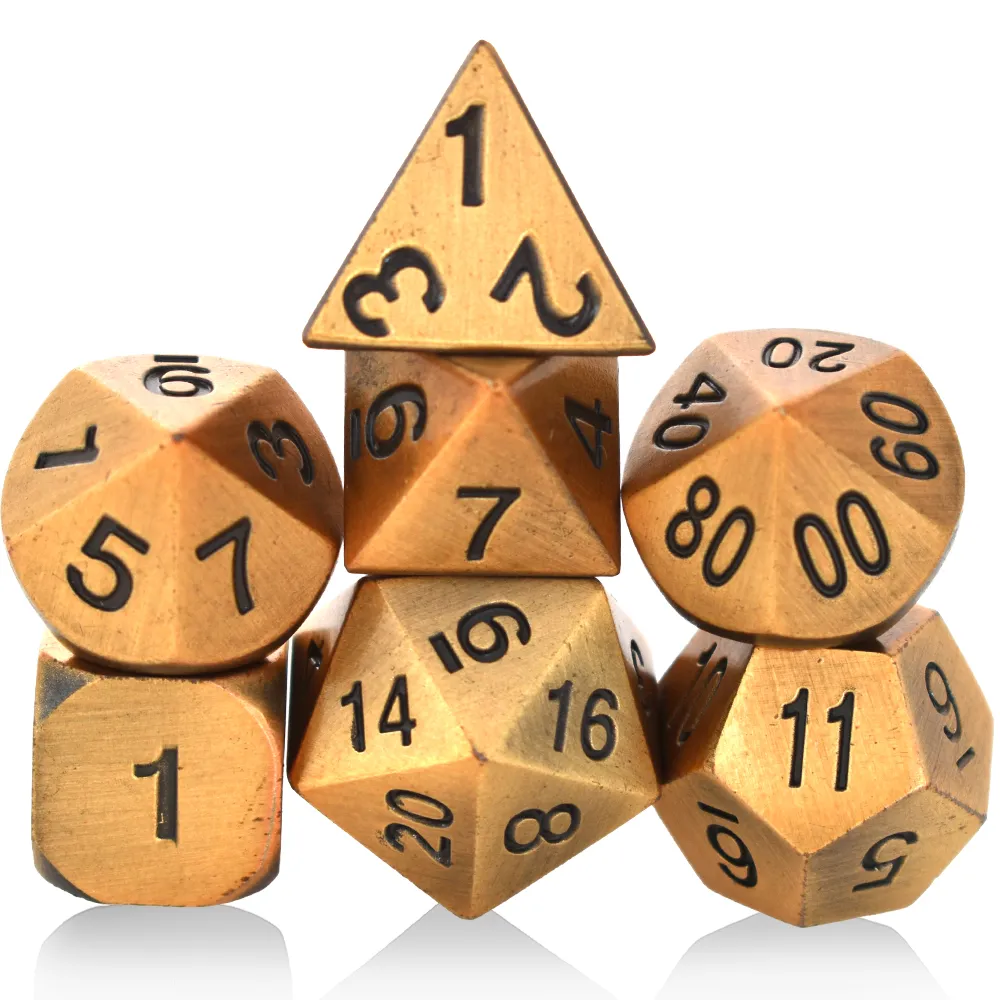 Solid Metal Brass Dice