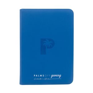 Palms Off Gaming - Collector's Series Top Loader Zip Binder - 9 pocket - 216 slots - CLEAR - Blue