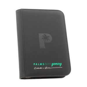 Palms Off Gaming - Collector's Series 4 Pocket Zip Trading Card Binder - Black