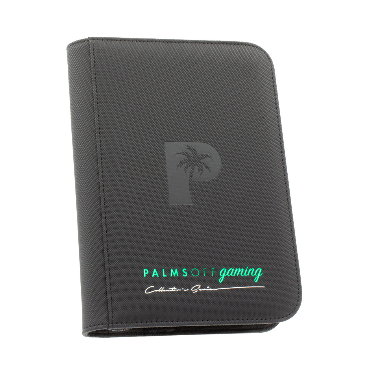 Palms Off Gaming - Collector's Series 4 Pocket Zip Trading Card Binder - Black