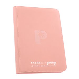 Palms Off Gaming - Collector's Series 9 Pocket Zip Trading Card Binder - Pink