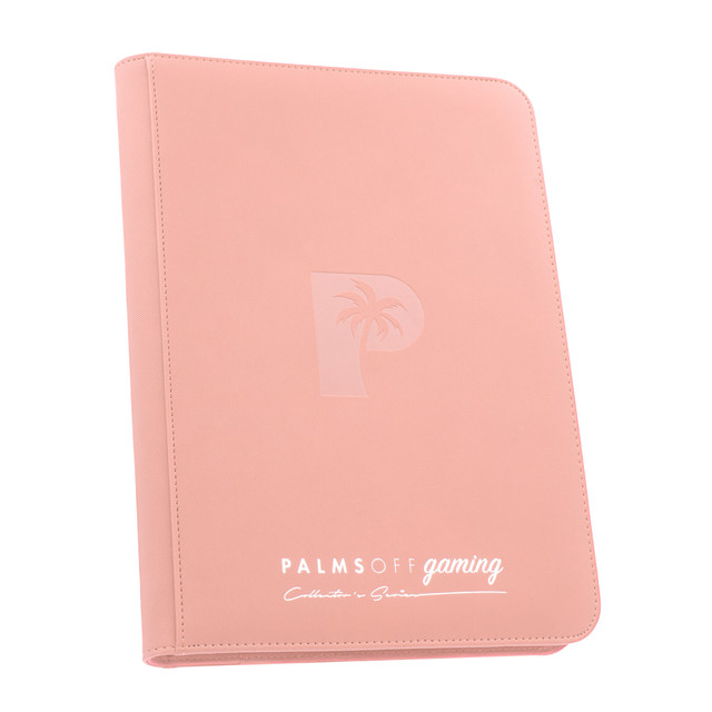 Palms Off Gaming - Collector's Series 9 Pocket Zip Trading Card Binder - Pink