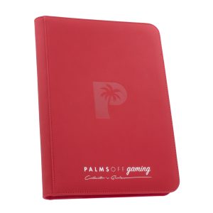 Palms Off Gaming - Collector's Series 9 Pocket Zip Trading Card Binder - Red