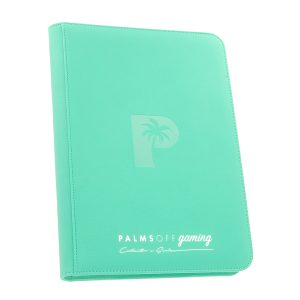 Palms Off Gaming - Collector's Series 9 Pocket Zip Trading Card Binder - Turquoise