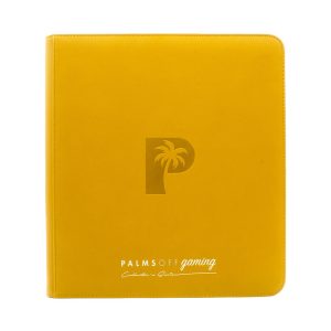 Palms Off Gaming - Collector's Series 12 Pocket Zip Trading Card Binder - YELLOW